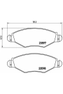 BREMBO P61063 | Fren Balatası Ön (Peugeot 206 1.4 1.4Hdı 1.6 01-Renault Kangoo 1.2 1.5 1.9) Low-Met