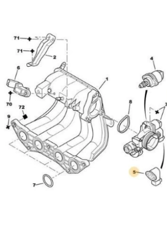 Peugeot 206 1998-2011 Gaz Kelebek Konum Sensörü Frow Marka