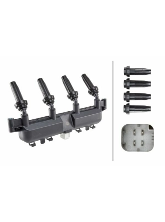 HELLA 5DA193175-441 | Bobin 98-Pt.106-206-306-307-C2-C3 1.4İ 8V Gri