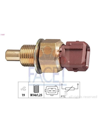 FACET 7.3321 | Su Sıcaklık Müşürü 206 306 106 Saxo Xsara Xsara Picasso Tu5jp 1.6 8V 406 Xantia Es9j4s 3.0 24V Ber
