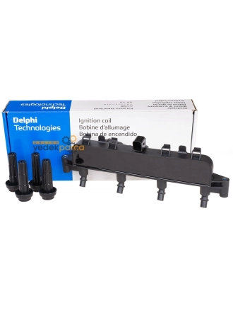DELPHI CE20010-12B1 | Peugeot 206 1.4 1.6 Benzinli Bobin Siyah Soket