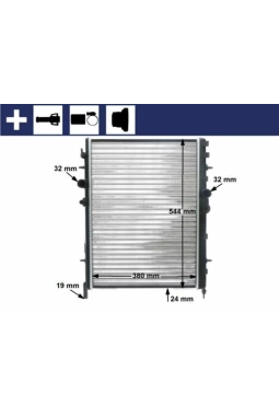 MAHLE CR515000S | Radyatör Pt.206 + Ac