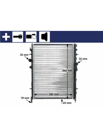 MAHLE CR515000S | Radyatör Pt.206 + Ac