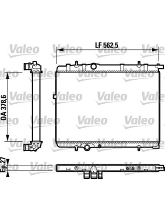 VALEO 732893 | Radyatör 03-307-C4 1.6 16V + Os *E.F.U**