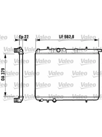 VALEO 732910 | Peugeot 206 1998-2011 Model Yılı arası 1.4 Benzinli su radyatörü Valeo Marka