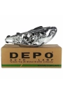 DEPO 550-1121L-LD-EM | Peugeot 206 Sol Far Şeffaf Tip 1998-2011