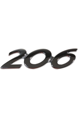 İTHAL 8663XV | Peugeot 206 Arka Bagaj 206 Yazısı Yansanayi