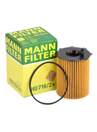 MANN HU716-2X | Peugeot 206+ Plus 1.4 Hdi 1.6 Hdi Dizel Yağ Filtresi Orijinal