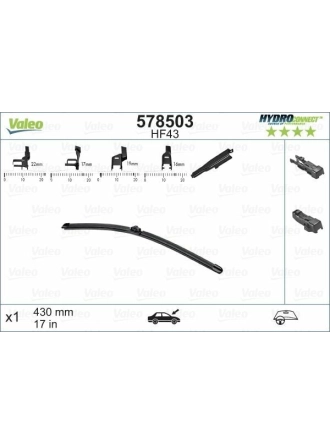 VALEO 578503 | Silgi Süpürgesi Tek 43Cm 05-13 Focus