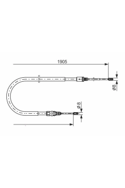 BOSCH 1987477237 | El Fren Teli 207 (Wa_, Wc_) 06-151.6 16V Turbo 1.6 16V Vti 1.6 16V Rc 207 CC (Wd_) 07-151.6 16V 1.6 16V Turbo 1.6 HDI 207 Sw (Wk_) 07-131.6 16V 1.6 HDI 1.6 HDI 1.6 16V Rc 207 06-1.6 HDI 1905 mm