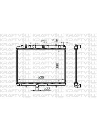 KRAFTVOLL 08040024 | Motor Radyatörü P301-P2008-P207-C2-C3 (380×538×16) > Brazing