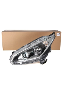PSA 9810805780 | Peugeot 208 2012-2020 Ön Sol Far Mercekli Siyah Tip Orijinal