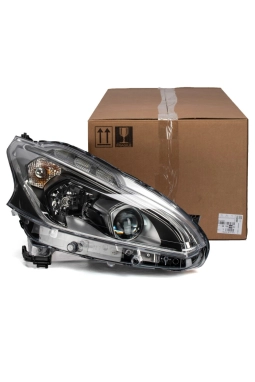 PSA 9810805880 | Peugeot 208 2012-2020 Ön Sağ Far Mercekli Siyah Tip Orijinal