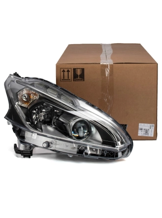 PSA 9810805880 | Peugeot 208 2012-2020 Ön Sağ Far Mercekli Siyah Tip Orijinal
