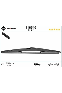 VALEO 116540 | Silecek Süpürgesi 350mm Arka C3 C8 Saxo Xantia P106 P206 P307 Megane II (Swf)