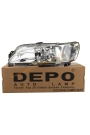 DEPO 550-1124L-LD-EM | Peugeot 306 1996-2002 Ön Sol Far Şeffaf Tip