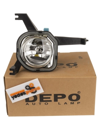 DEPO 550-2010L-UE | Peugeot 306 Sol Sis Farı Yuvarlak Tip
