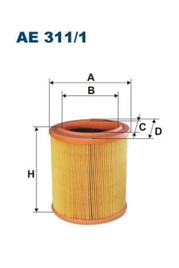 FILTRON AE311-1 | Hava Filtresi 96-106-Xsara-Saxo