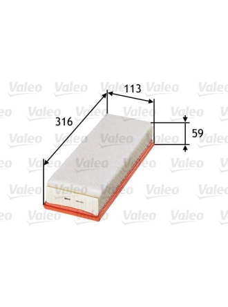 VALEO 585015 | Hava Filtresi Partner II P206 P307 Berlingo P308 P3008 P5008 C4 C3 C4 II C4 Dv6 (1.6 HDI 16V) Focus 1,