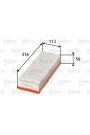VALEO 585015 | Hava Filtresi Partner II P206 P307 Berlingo P308 P3008 P5008 C4 C3 C4 II C4 Dv6 (1.6 HDI 16V) Focus 1,