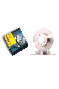 BOSCH 0986478608 | Peugeot 307 Arka Fren Disk Takımı Havasız Düz Tip Alman Ürünü