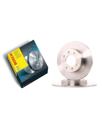 BOSCH 0986478608 | Peugeot 307 Arka Fren Disk Takımı Havasız Düz Tip Alman Ürünü