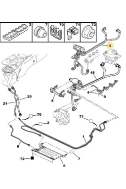 307 5 KAPILI HATCHBACK 1.4 HDi 70 (DV4TD)  YAKIT HORTUMU ORJİNAL