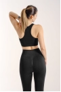 Dikişsiz Push-up Toparlayıcı Uzun Kollu Siyah Renk Spor Takım