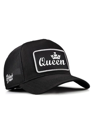 Blackbörk Siyah Cordura Kumaş Şapka Queen Logo