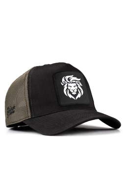 Blackbörk Siyah-Haki Cordura Kumaş Şapka (Cap) Aslan Logo