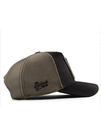 Blackbörk Siyah-Haki Cordura Kumaş Şapka (Cap) Aslan Logo