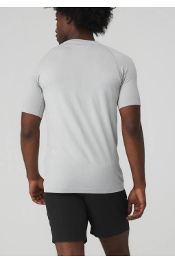 AloYoga Actiwear Seamless Kısa Kol Gri T-Shirt