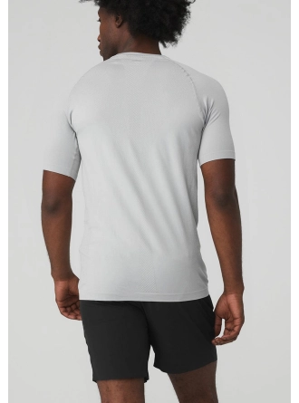 AloYoga Actiwear Seamless Kısa Kol Gri T-Shirt