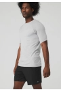 AloYoga Actiwear Seamless Kısa Kol Gri T-Shirt