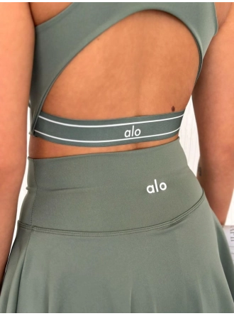 Alo Yoga Şortlu Etek Tulum Büstiyer GriTakım
