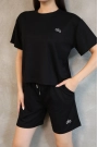 Alo Yoga Şort T-shirt Siyah Takım