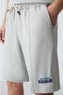 Femora Taş Pamuklu Kalın Yumuşak Dokulu Oversize Fit Basic Erkek Şort Takım