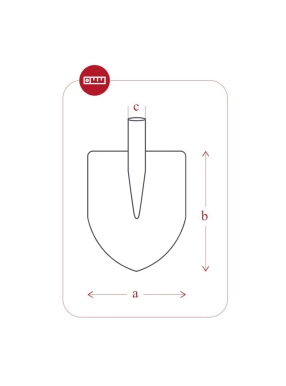 4160 Inşaat Küreği 255x280mm - Sapsız