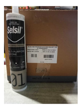 SELSİL GENEL AMAÇLI SİLİKON 280 GR.TRANSPARENT 25 ADET