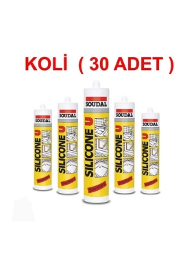 Soudal Silikon Şeffaf 09/2024 1 Koli (30 ADET) Yeni Tarihli