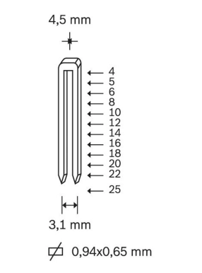 6 Mm Tipo 106 Ag Zımba Teli 1 Pkt