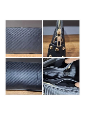 Kadın Siyah El Askılı Portföy Clutch