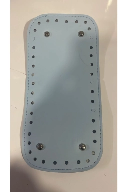Renkli İlmekler Çanta Dikme Tabanı Oval  12x25 Ebatında