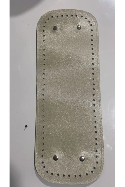 Renkli İlmekler Çanta Dikme Tabanı Oval  12x33 Ebatında