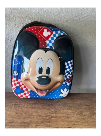Mickey Mouse 5d Parlak Kabartmalı Anaokulu Kreş Ve Günlük Kullanım Sırt Çantası