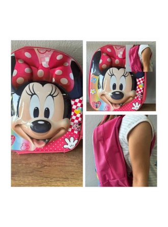 Mınnıe Mouse 5d Kabartmalı Anaokulu Kreş Ve Günlük Kullanım Çantası