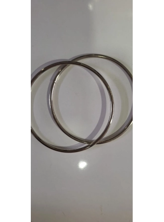 Renkli İlmekler Demir Yuvarlak Dikme Çanta Spor Sapı (16cm Çap)