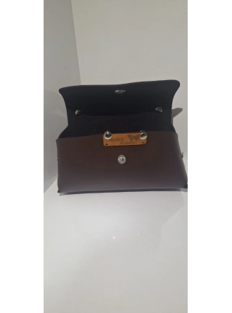 Renkli İlmekler Özel Tasarım El Yapımı Suni Deri Makyaj Çantası