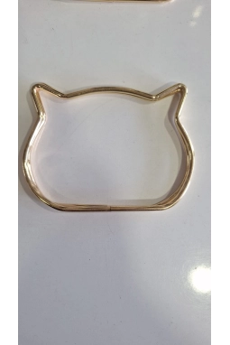 Renkli İlmekler Demir Kedili Model Dikme Çanta Spor Sapı (EN 12cm BOY 9cm)