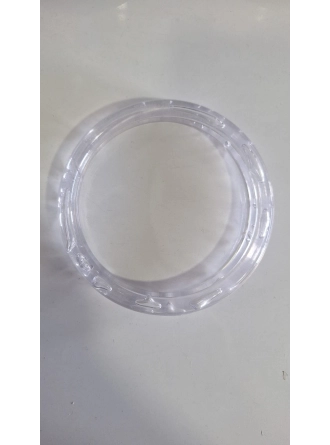 Renkli İlmekler Yuvarlak Akrilik Çanta Dikme El Sapı  Çap 13 cm